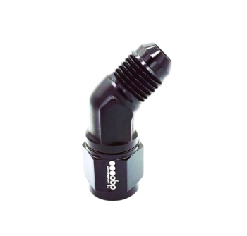 OBP AN JIC Standard Equal 45 Degree Female to Male Adaptor - Black