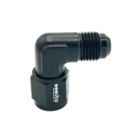OBP AN / JIC Standard Equal 90 Degree Female to Male Adaptor - Black