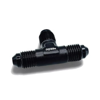 OBP AN JIC Standard Tee Equal Adaptor - Black Anodised Aluminium - 02