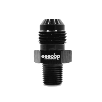 OBP AN/JIC to NPT Fuel Hose Adaptor - Black