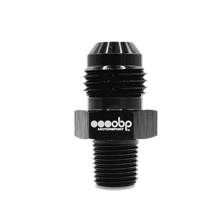 OBP AN/JIC to NPT Fuel Hose Adaptor - Black