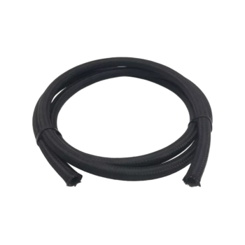 OBP CPE Rubber Nylon Stainless Steel Braided Fuel Hose - Black 02