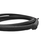 OBP CPE Rubber Nylon Stainless Steel Braided Fuel Hose - Black