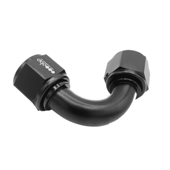 OBP Female AN to AN Connectors 120 Degree - Black 02