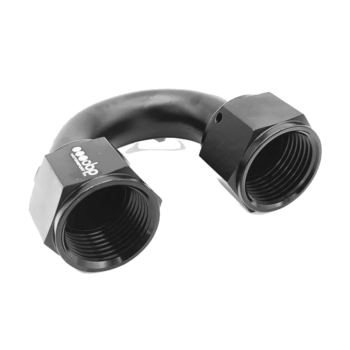 OBP Female AN to AN Connectors 180 Degree - Black 02