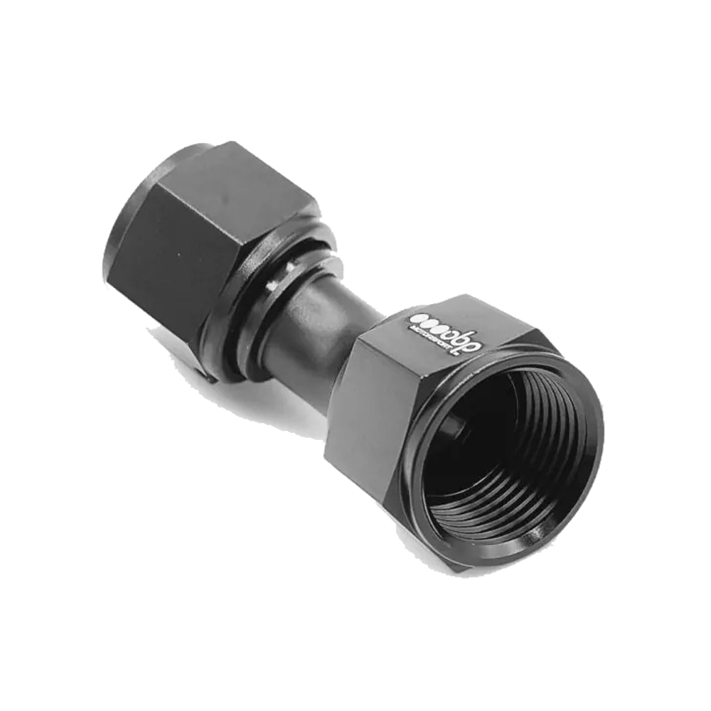 OBP Female AN to AN Connectors 45 Degree - Black 04