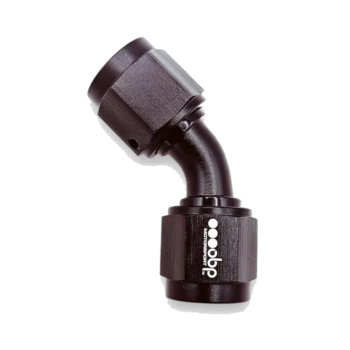 OBP Female AN to AN Connectors 45 Degree - Black