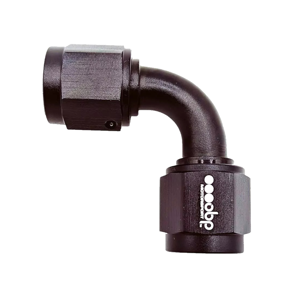 OBP Female AN to AN Connectors 90 Degree - Black 01