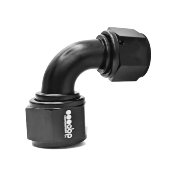 OBP Female AN to AN Connectors 90 Degree - Black 02