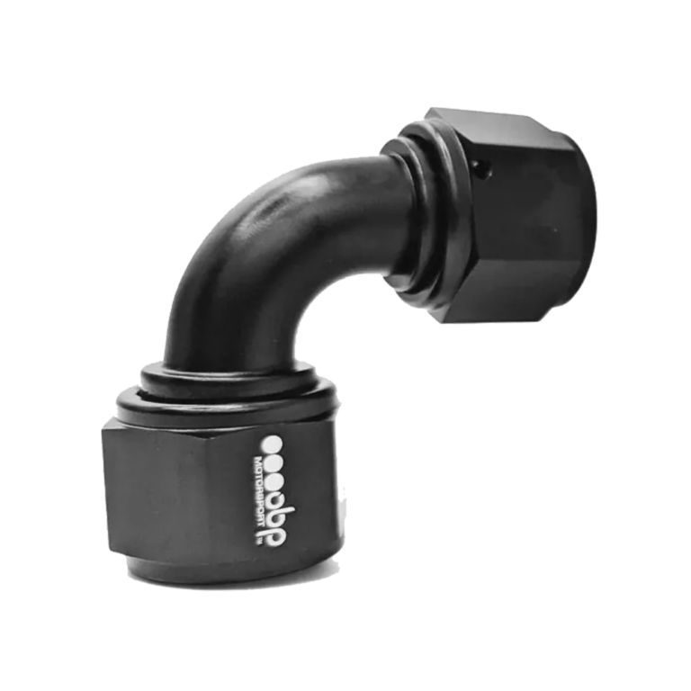OBP Female AN to AN Connectors 90 Degree - Black 02