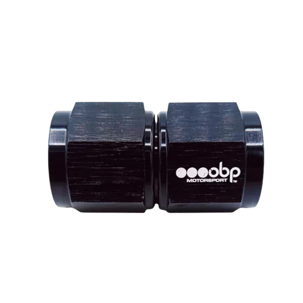 OBP Female AN to AN Straight Connectors - Black 02