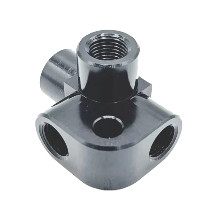 OBP M10x1 Aluminium 4 Way Adaptor - Black 04