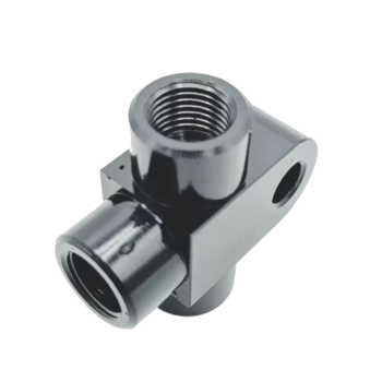 OBP M10x1 Female Tee Adaptor - Black 02