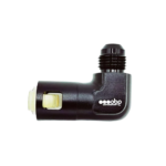 OBP OE Fuel Line Female to AN/JIC Male Quick Connector 90 Degree - Black