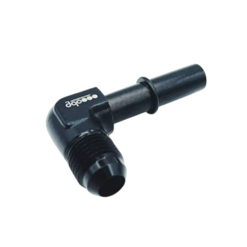 OBP OE Fuel Line to AN/JIC Male Quick 90 Degree Connector - Black 02
