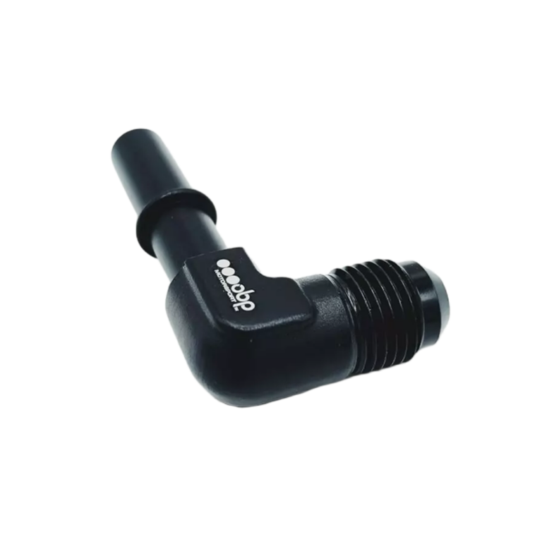 OBP OE Fuel Line to AN/JIC Male Quick 90 Degree Connector - Black 03