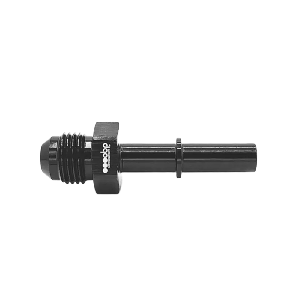 OBP OE Fuel Line to AN/JIC Male Quick Connector - Black