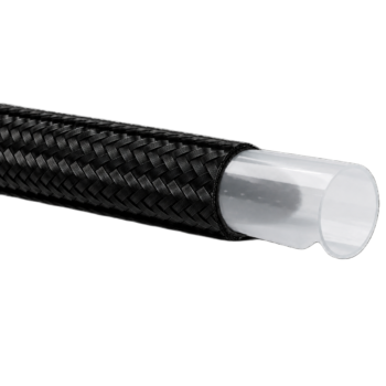 OBP PTFE Lined Braided Fuel Hose - Per Meter - Black 02