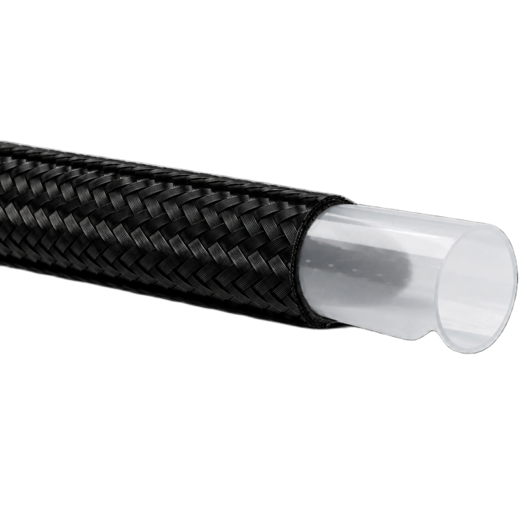 OBP PTFE Lined Braided Fuel Hose - Per Meter - Black 02