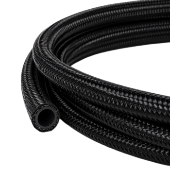 OBP PTFE Lined Braided Fuel Hose - Per Meter - Black