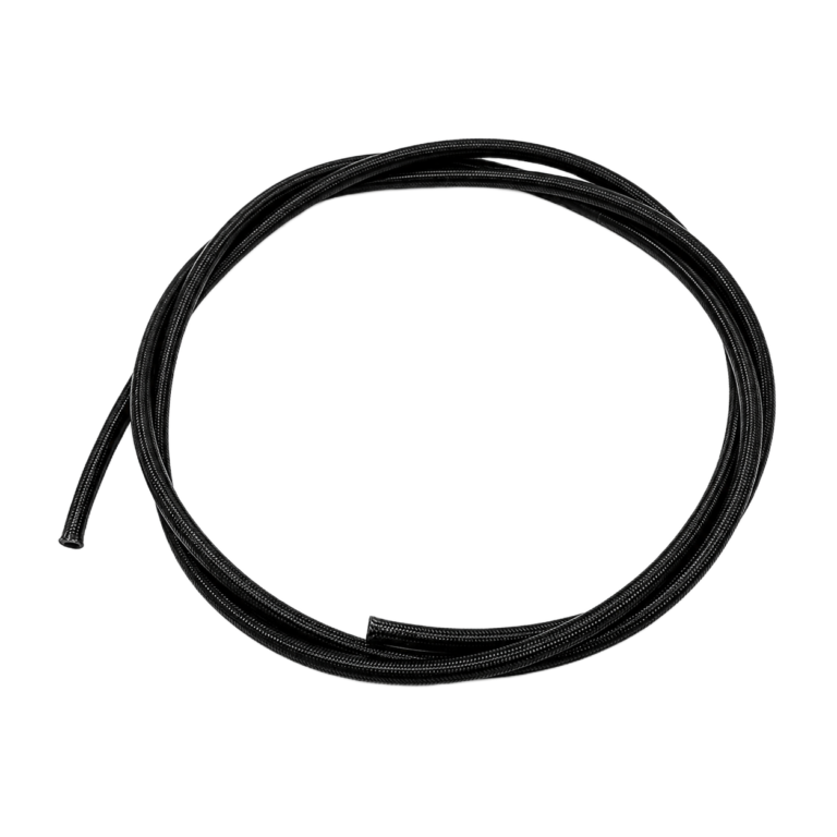 OBP PTFE Lined PVC Coated Braided Fuel Hose - Meter - Black