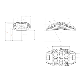 OBP Racing Series RS 6 Pot Brake Calipers - Pair - 01