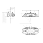 OBP Racing Street Series 4 Pot Brake Callipers (Pair) - 01