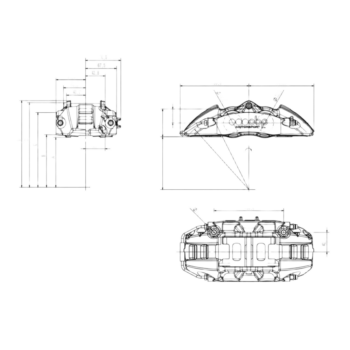 OBP Racing Street Series 4 Pot Brake Callipers (Pair) - 01