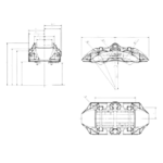 OBP Racing Street Series 6 Pot Brake Callipers (Pair) - 01