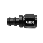 OBP Straight Push Lock Fuel Hose End Fitting - Black 03