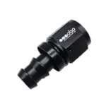 OBP Straight Push Lock Fuel Hose End Fitting - Black