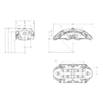OBP Street Series SSO 4 Pot Brake Calipers (Pair) - 01
