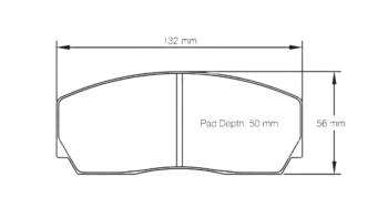 PAGID RSL 29 Racing Brake Pads - Shape 1361 - Dimensions