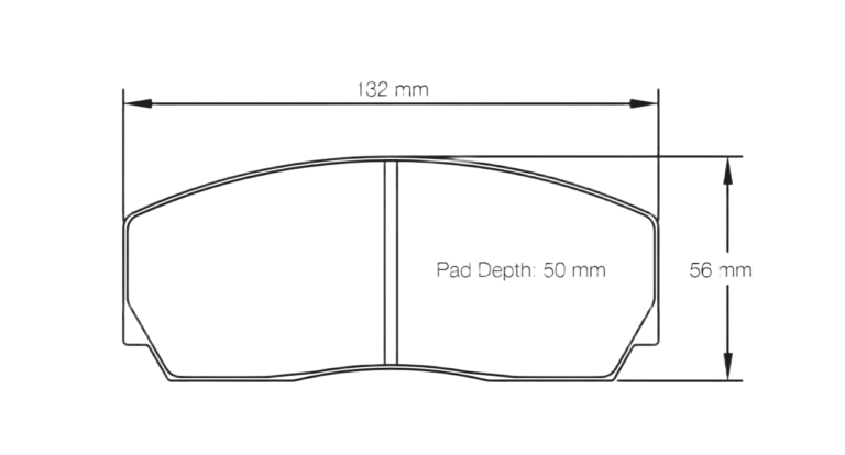 PAGID RSL 29 Racing Brake Pads - Shape 1361 - Dimensions