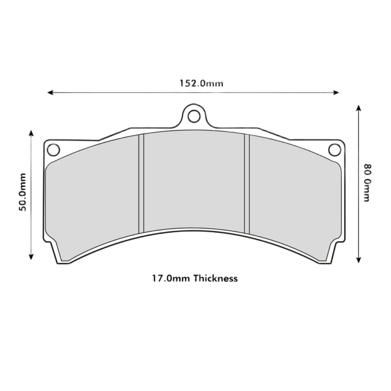 PBS Brakes ProComp S1 Brake Pads - Dimensions 01