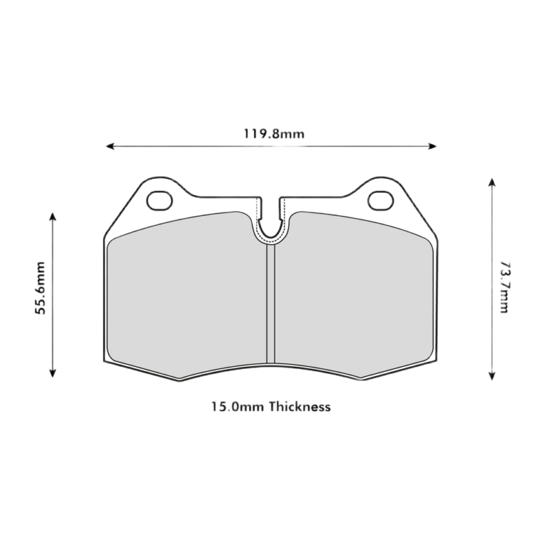 PBS Brakes ProComp S1 Brake Pads - Dimensions 02