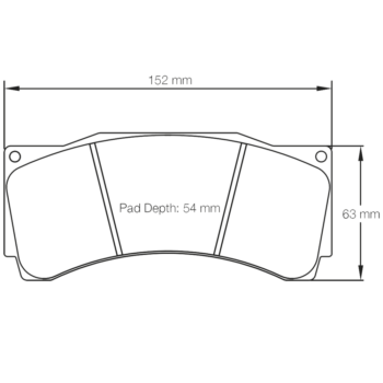 Pagid RST Racing Brake Pads Dimensions - Shape 1904