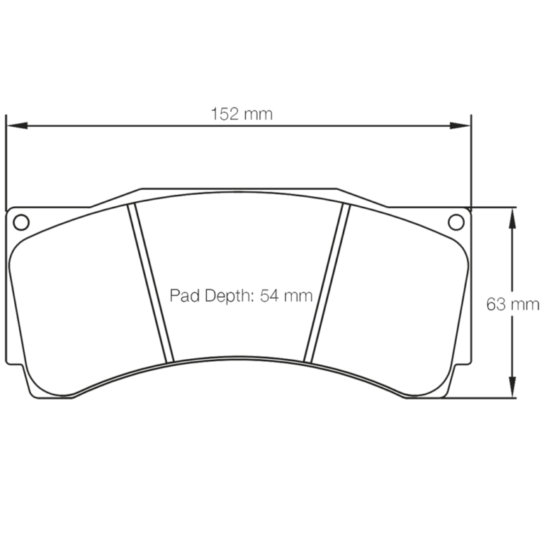 Pagid RST Racing Brake Pads Dimensions - Shape 1904