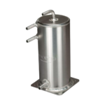 A026 - OBP Aluminium Lightweight 1.5 Litre Fuel Swirl Pot - Base Mounted - Push On - Silver 02
