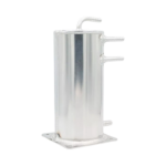 A026 - OBP Aluminium Lightweight 1.5 Litre Fuel Swirl Pot - Base Mounted - Push On - Silver 04