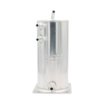 A026 - OBP Aluminium Lightweight 1.5 Litre Fuel Swirl Pot - Base Mounted - Push On - Silver