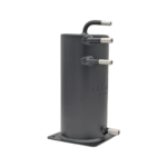 A026DM - OBP Aluminium Lightweight 1.5 Litre Fuel Swirl Pot - Base Mounted - Push On - Black