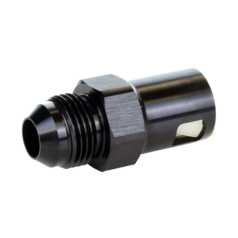 AN6 OBP AN JIC To EFI Hardline Push On Female Quick Fuel Connector - Black 02