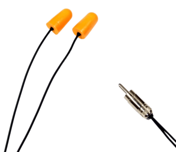 Autotel Foam Earpieces with Phono Cable RR550E - Black