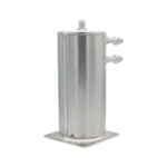 JICS24 - OBP Aluminium Lightweight 1.5 Litre Fuel Swirl Pot - Base Mounted - AN/JIC - Silver 02