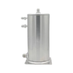 JICS24 - OBP Aluminium Lightweight 1.5 Litre Fuel Swirl Pot - Base Mounted - AN/JIC - Silver 03