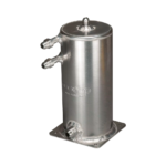 JICS24 - OBP Aluminium Lightweight 1.5 Litre Fuel Swirl Pot - Base Mounted - AN/JIC - Silver - 04