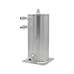 JICS24 - OBP Aluminium Lightweight 1.5 Litre Fuel Swirl Pot - Base Mounted - AN/JIC - Silver
