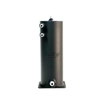 JICS25DM - OBP Aluminium Lightweight 2 Litre Fuel Swirl Pot - Base Mounted - AN/JIC - Black