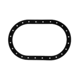OBP 10×6″ 24-Hole Nitrile Rubber Gasket Replacement - Black